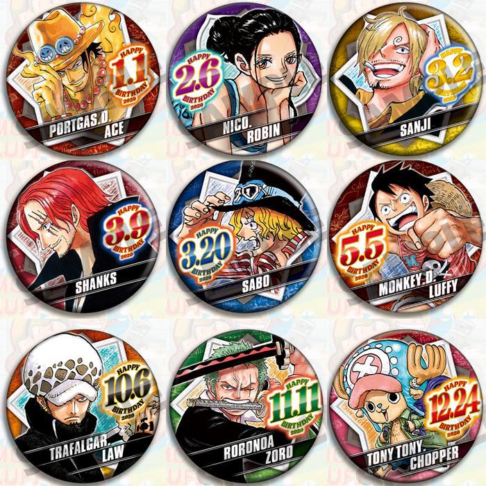 Model Kit One Piece Bandai - 원피스 애니메이션 배지 세트 공식 상품