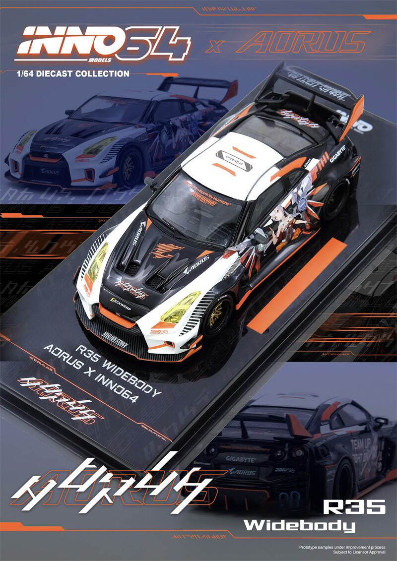 Model Kit R34 - INNO 1:64 R35 와이드바디 아우루스 X