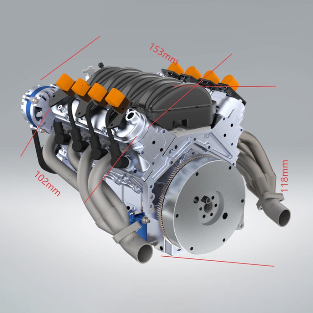 CISON V8 엔진 LS-52 52CC 1/5 수냉식 - Model Kit V8 Engine 리뷰 및 가격