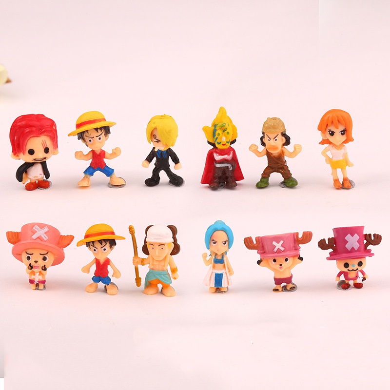 6-12개/세트 원피스 몽키 D. 루피 나미 우솝 상디 - Model Kit One Piece Bandai 리뷰 및 가격