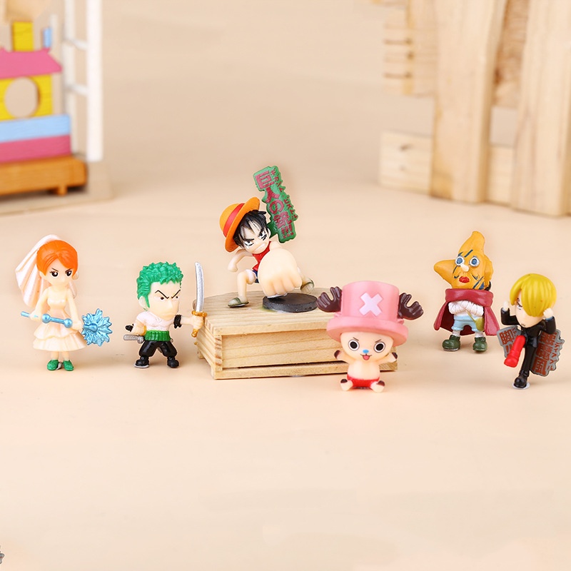 6-12개/세트 원피스 몽키 D. 루피 나미 우솝 상디 - Model Kit One Piece Bandai 리뷰 및 가격