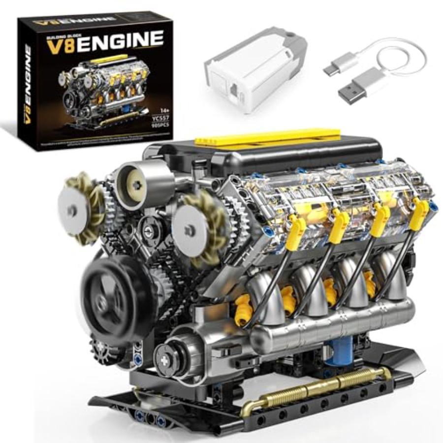 V8 엔진 모델 키트(실행 가능), 성인용 눈에 보이는 - Model Kit V8 Engine 리뷰 및 가격