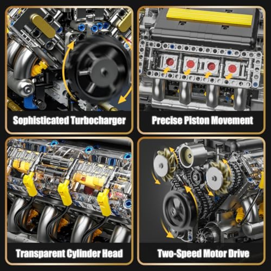 V8 엔진 모델 키트(실행 가능), 성인용 눈에 보이는 - Model Kit V8 Engine 리뷰 및 가격