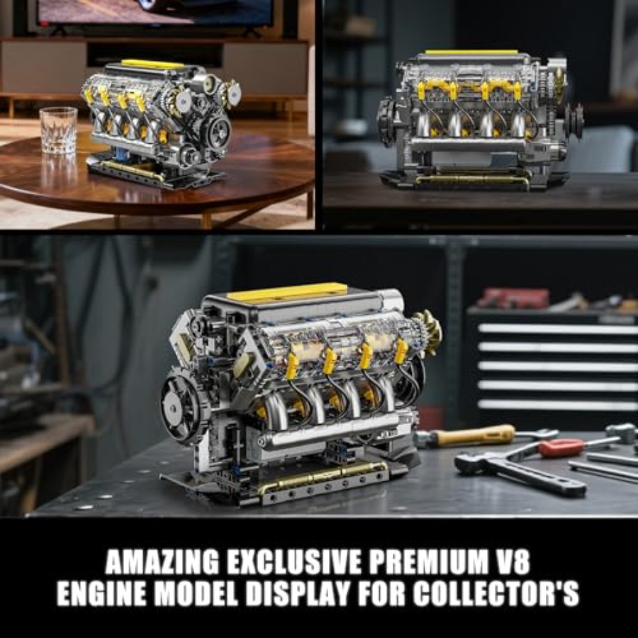 V8 엔진 모델 키트(실행 가능), 성인용 눈에 보이는 - Model Kit V8 Engine 리뷰 및 가격