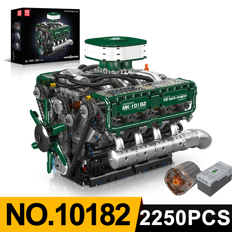 몰드 킹 10182 V8 탱크 엔진 모델 블록 키트 브 - Model Kit V8 Engine 리뷰 및 가격