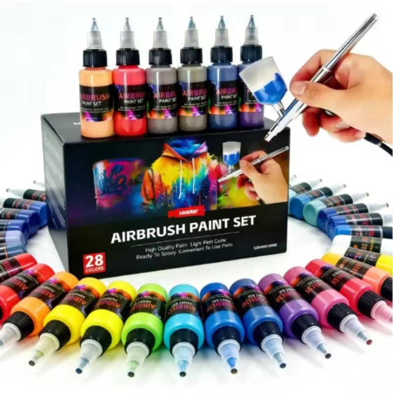 12/28 컬러 수성 에어브러시 아크릴 페인트 키트 3 - Model Kit Acrylic Paint 리뷰 및 가격