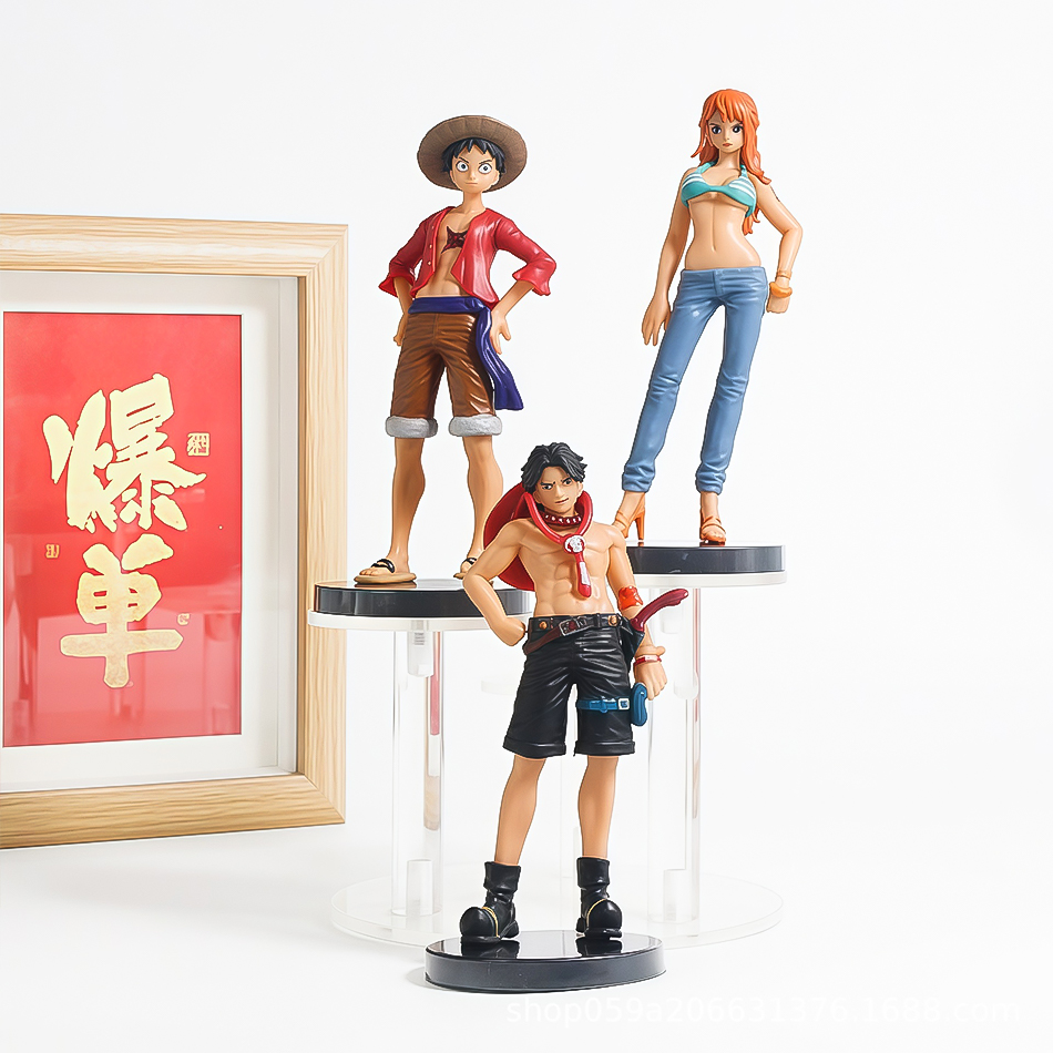 6pcs 애니메이션 원피스 피규어 루피 에이스 솔론 메 - Model Kit One Piece Bandai 리뷰 및 가격