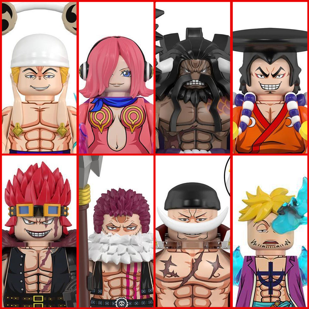 원피스 블록 미니피규어 8개 세트 카이도 화이트비어드  - Model Kit One Piece Bandai 리뷰 및 가격