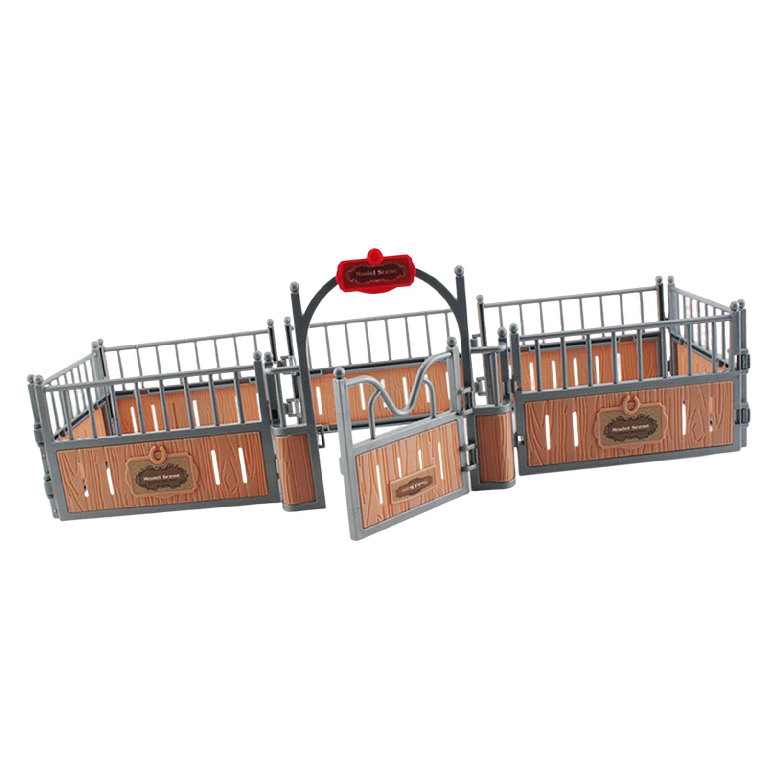 사실적인 말 우리 모형 세트, 모래 테이블 장식용 울타 - Model Kit Toy 리뷰 및 가격