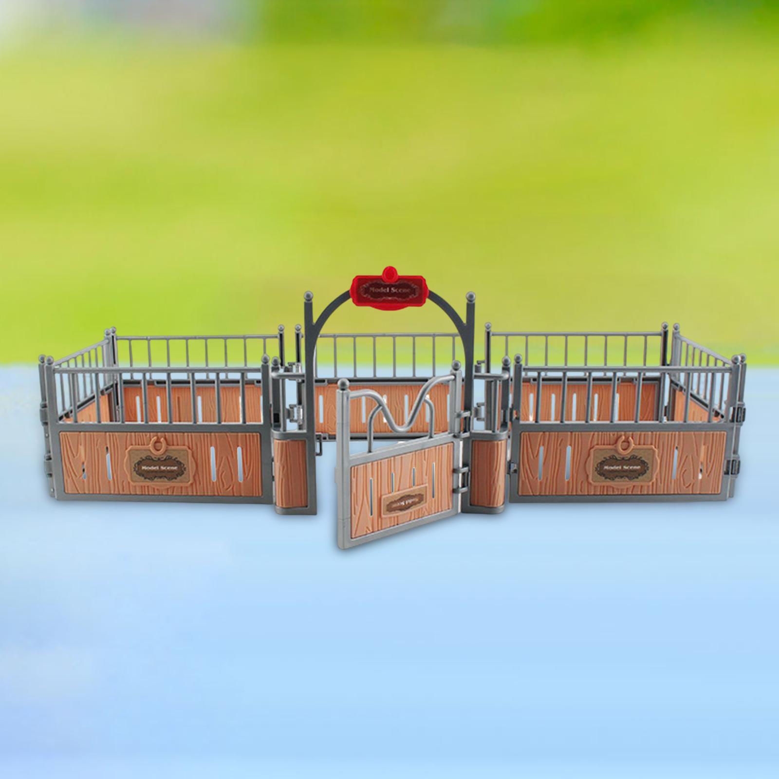 사실적인 말 우리 모형 세트, 모래 테이블 장식용 울타 - Model Kit Toy 리뷰 및 가격