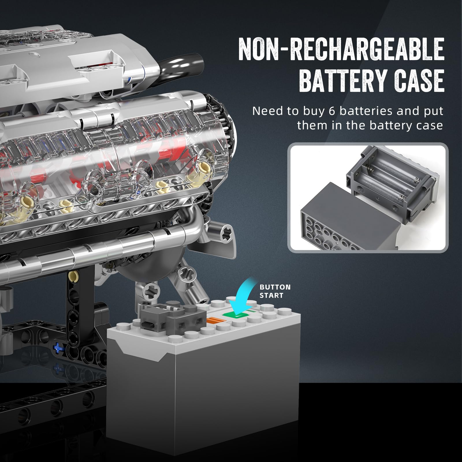 몰드 킹 10088 V8 엔진 빌딩 블록 키트 535피 - Model Kit V8 Engine 리뷰 및 가격
