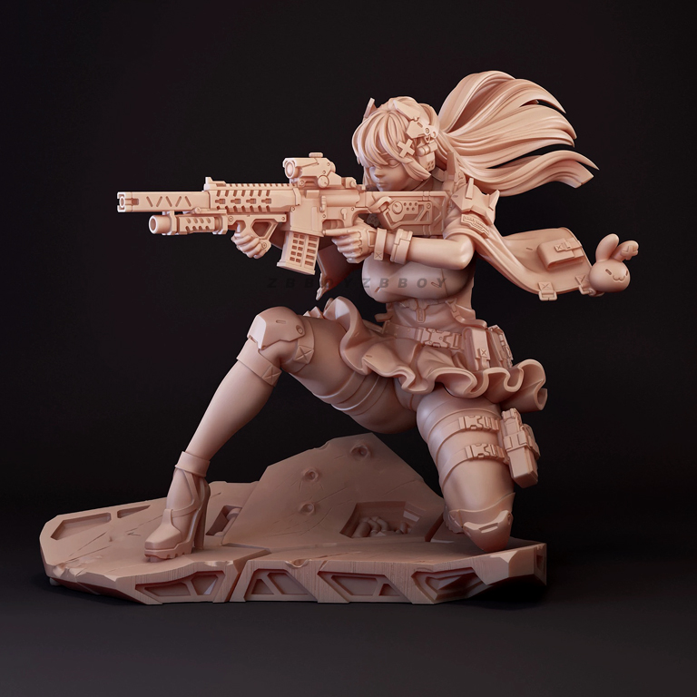 35mm 무색 레진 모형 조립 및 채색 A-2334 - Model Kit Waifu 리뷰 및 가격
