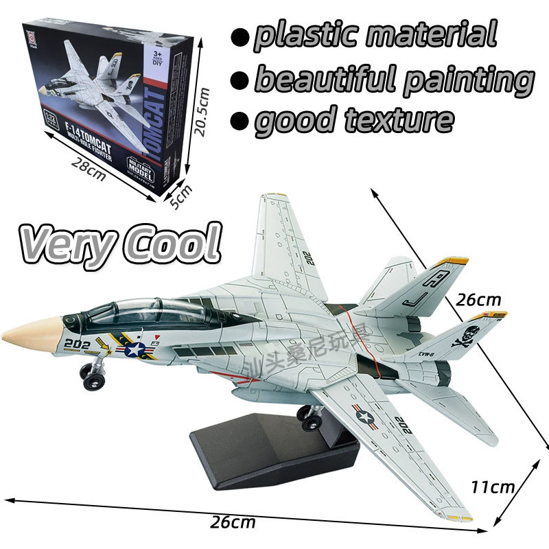 창의적인 DIY 군사 모델 시리즈 빌딩 블록 F14 T - Model Kit Aircraft 리뷰 및 가격